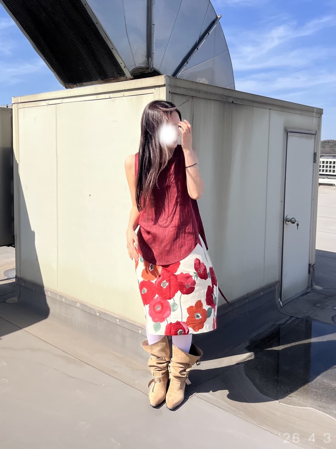 Sheer Floral Vest 쉬어 플로럴 베스트 상품이미지2