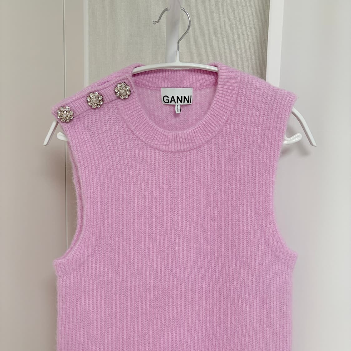 가니 GANNI 알파카 크리스탈 베스트 니트 상품이미지2