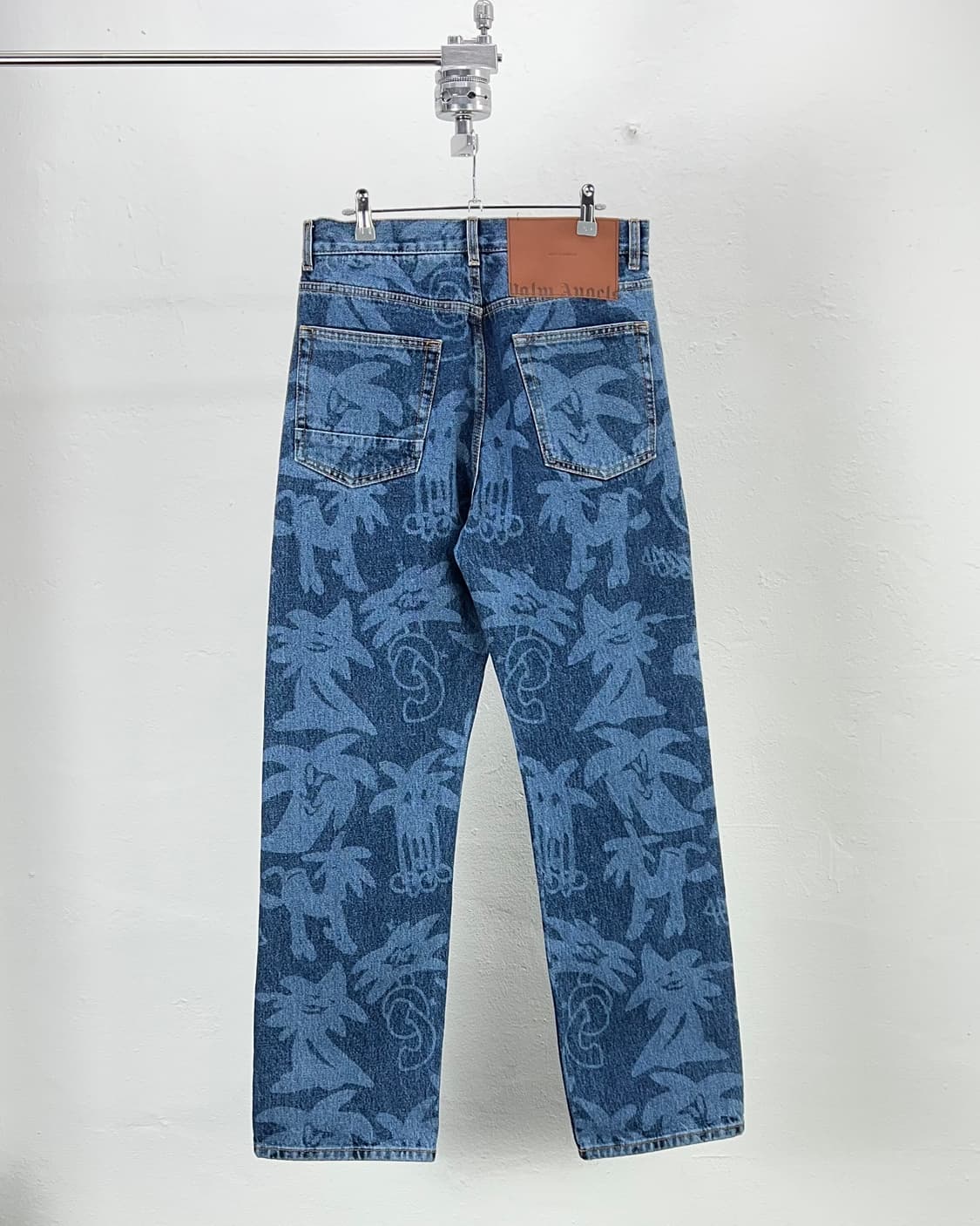 팜엔젤스 23fw 팔미티 올 오버 레이저 팜트리 데님 팬츠 상품이미지6