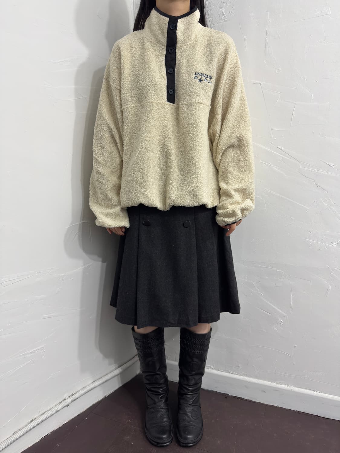 logos fleece half zipup 상품이미지2