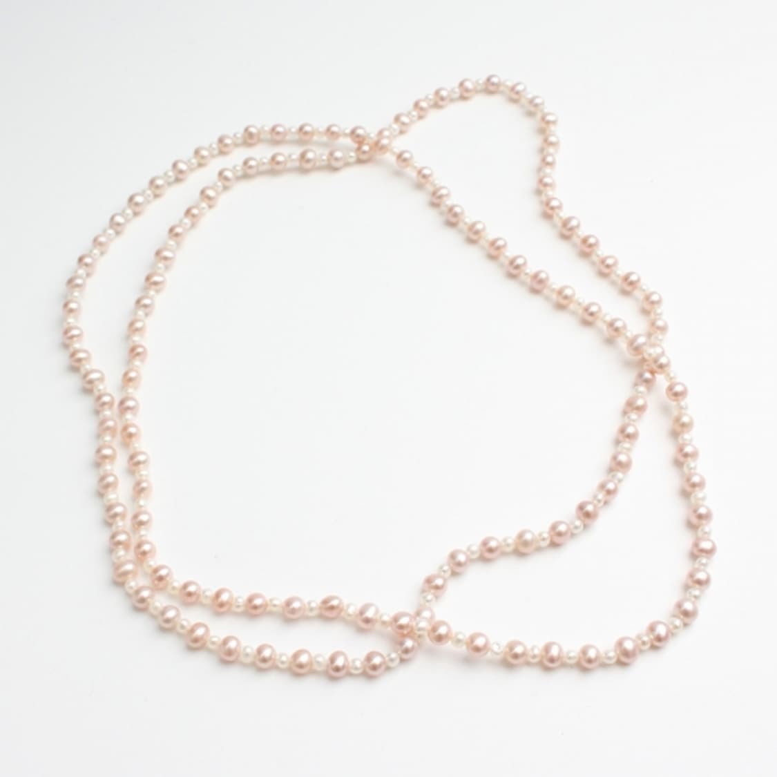 핑크 아이보리 미니진주 목걸이 상품이미지2