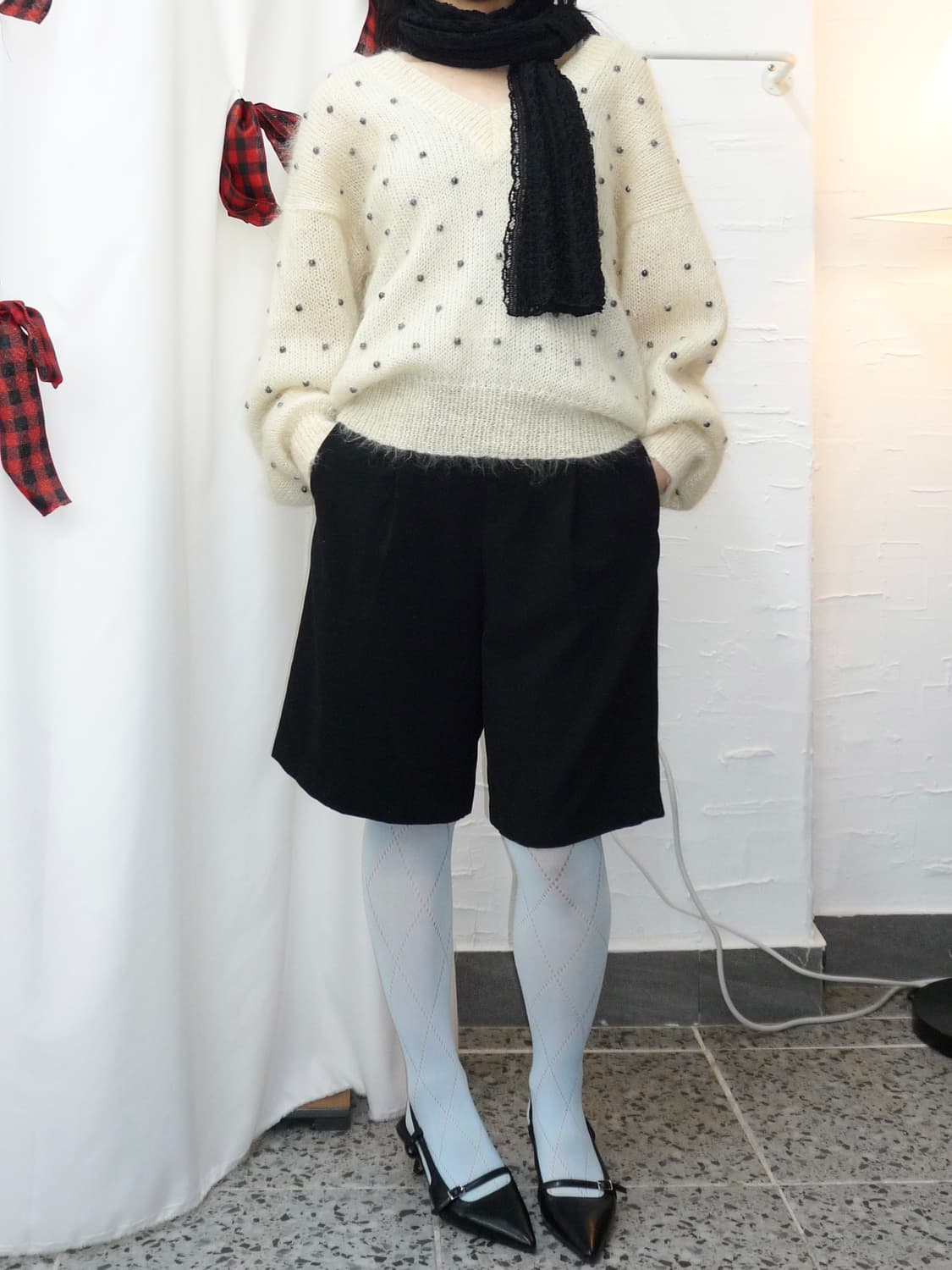 Pocket black half pants 상품이미지2