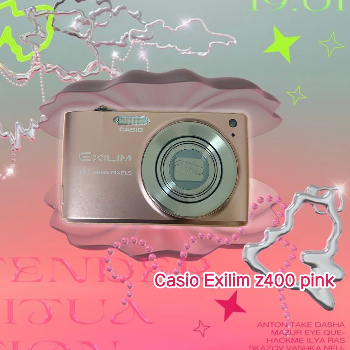 정품풀셋! ✨)Casio 카시오 exlim z400 익슬림 핑크 상품이미지3