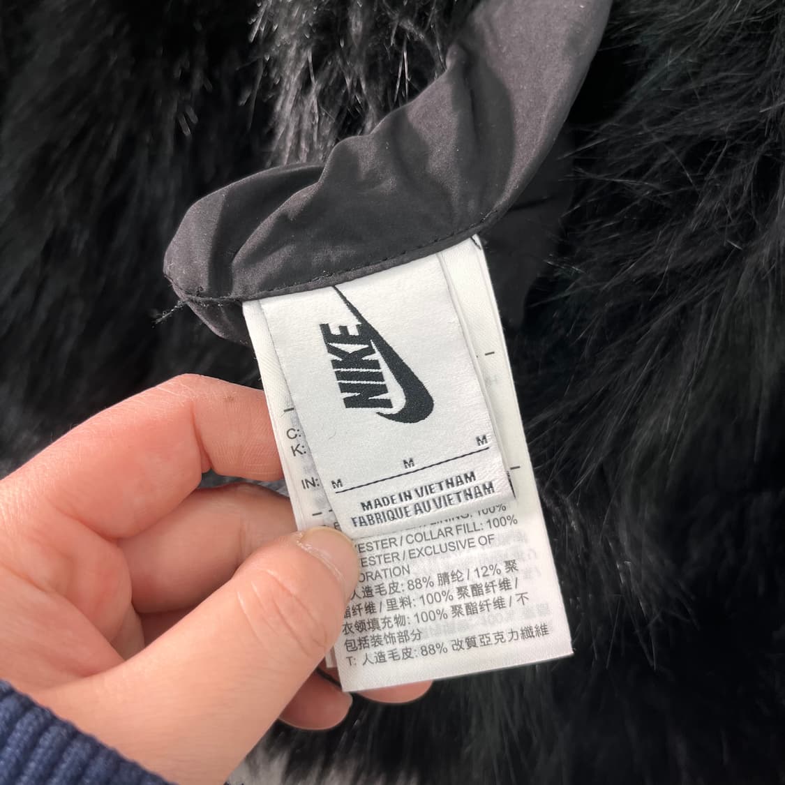 100 나이키 x 앰부쉬 리버시블 포우퍼 코트 블랙 상품이미지7