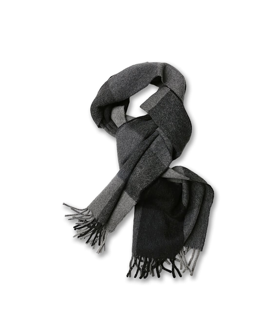 드레익스 [Drake's] 빅 스퀘어 그레이 톤 머플러 For 바니스뉴욕 상품이미지1