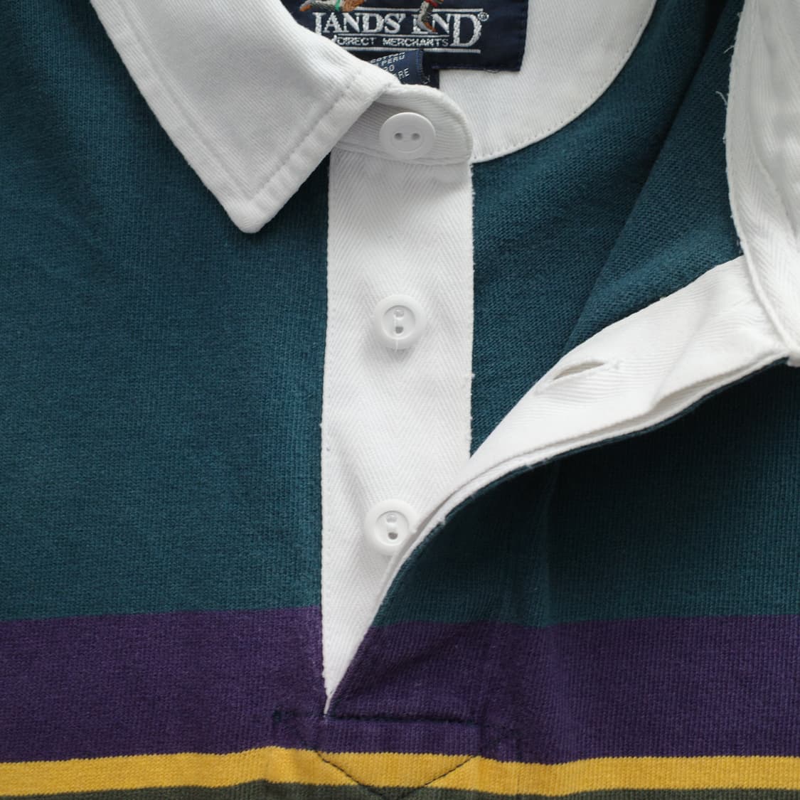 90s 빈티지 랜즈엔드(Lands' End) 럭비 셔츠 (L추천) 상품이미지6