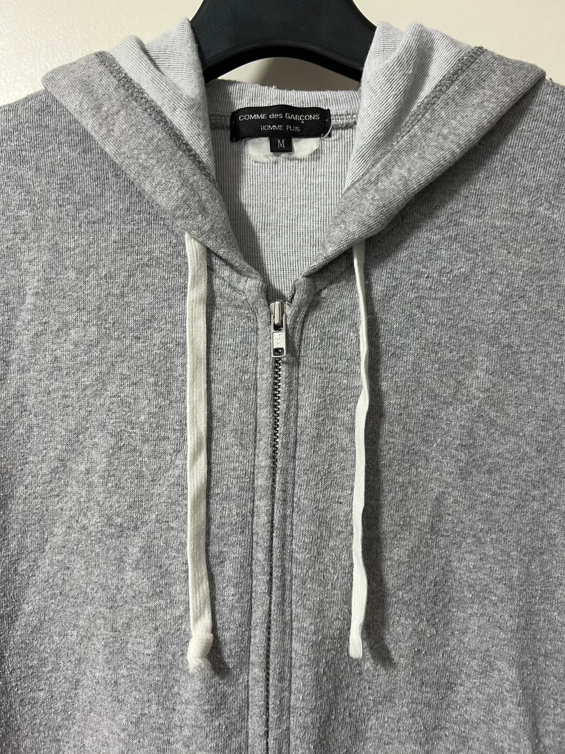 꼼데가르송 옴므 플러스 그레이 후드 집업 AD 2010 상품이미지2