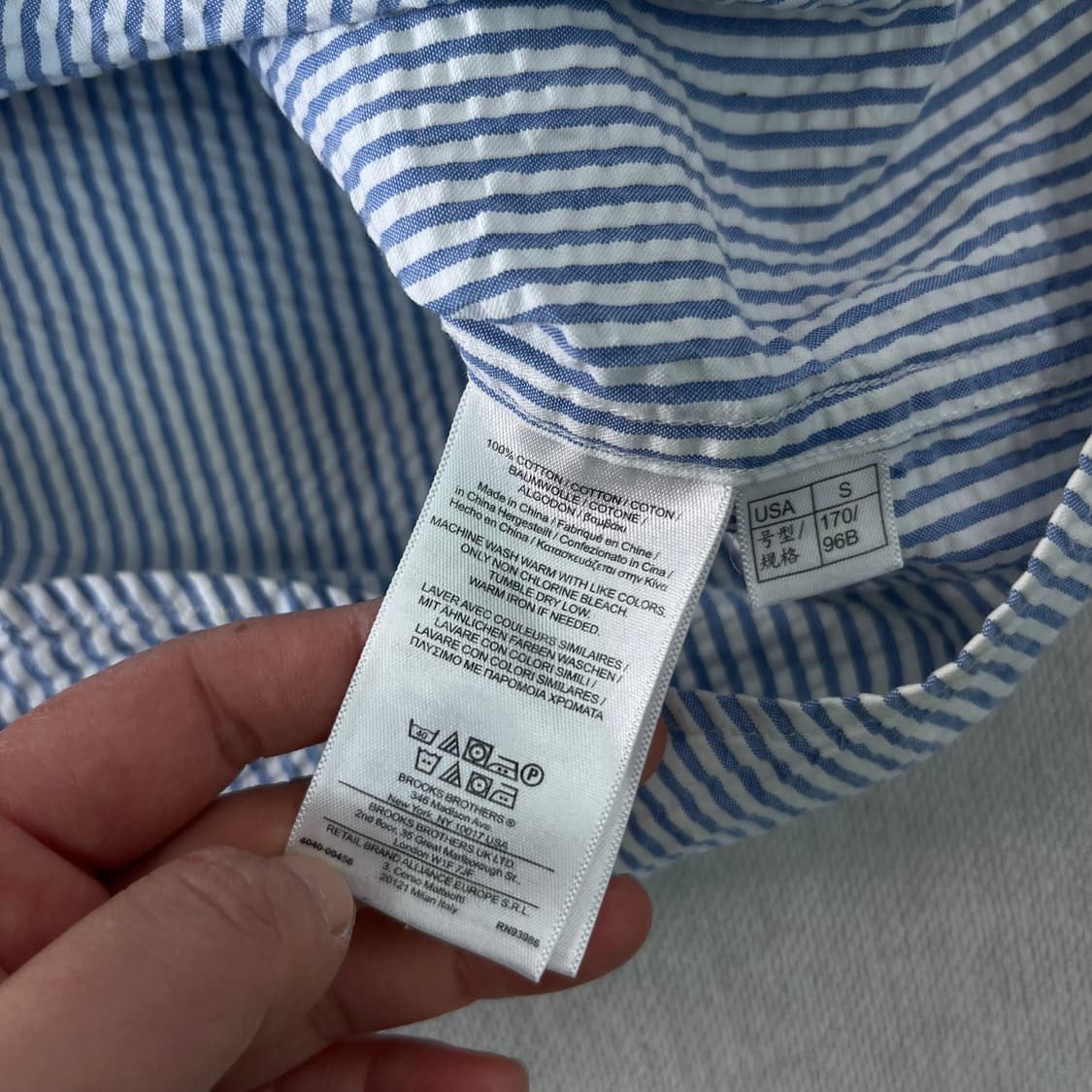 100 브룩스 브라더스 시어서커 스트라이프 셔츠 상품이미지5
