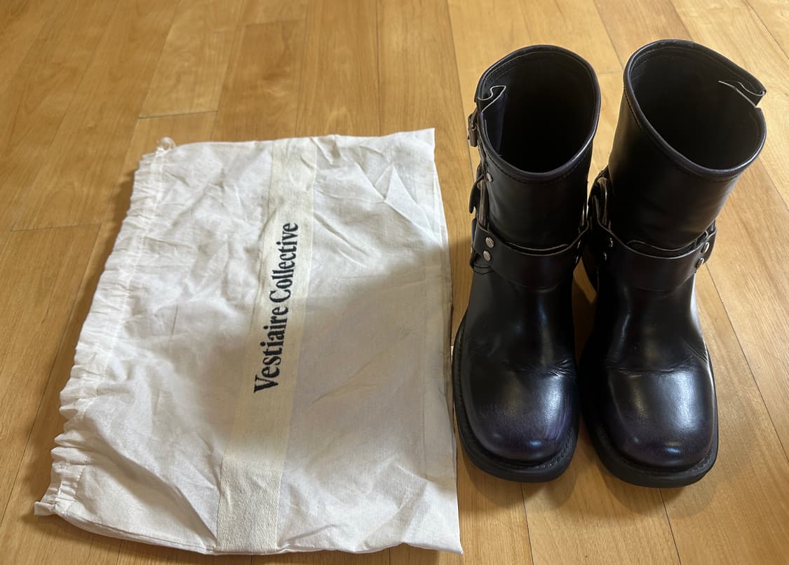 miumiu 미우미우 하네스 바이커 부츠 블랙 (38) 상품이미지3