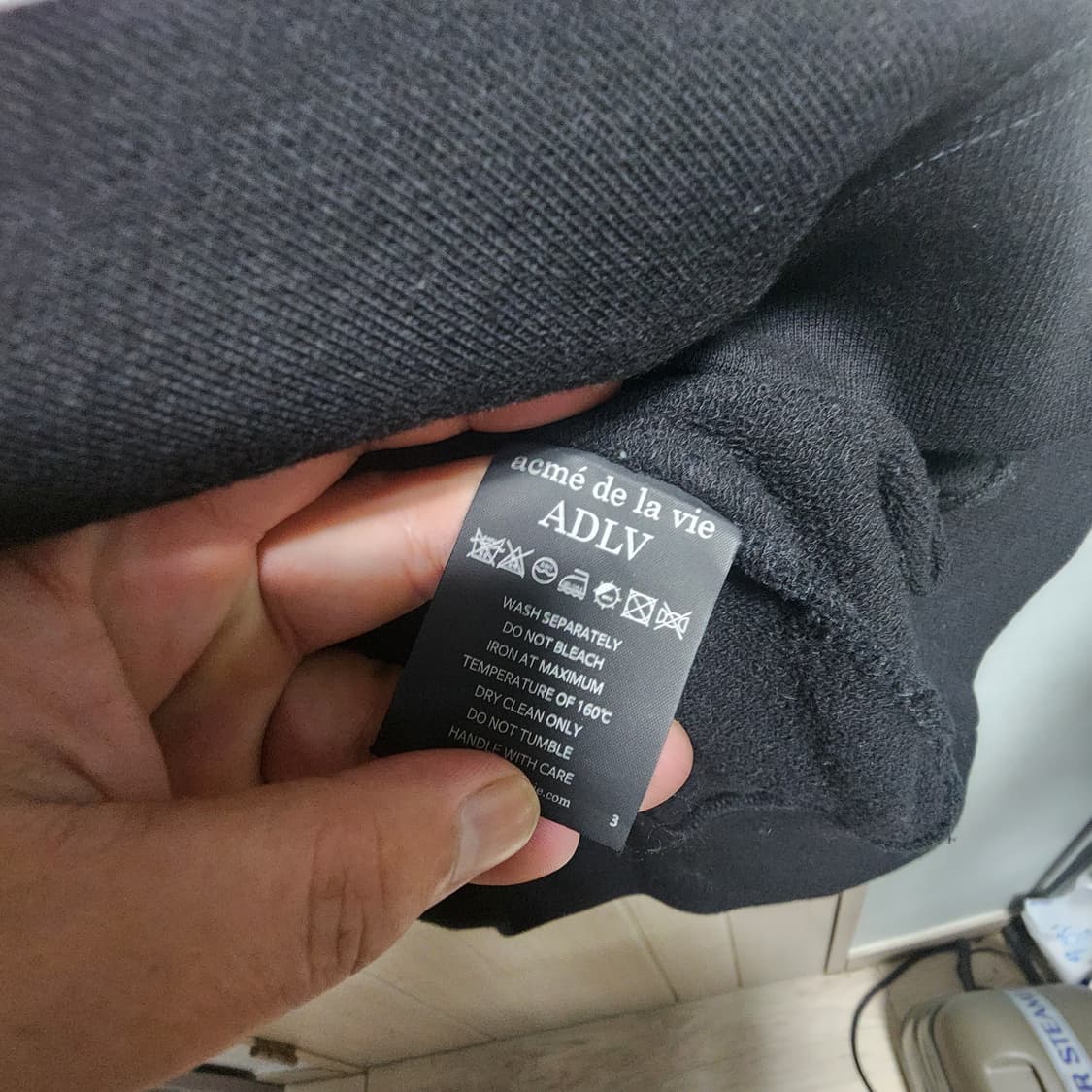 Adv 아크메드라비 베이비 페이스 블랙 후드티 상품이미지7