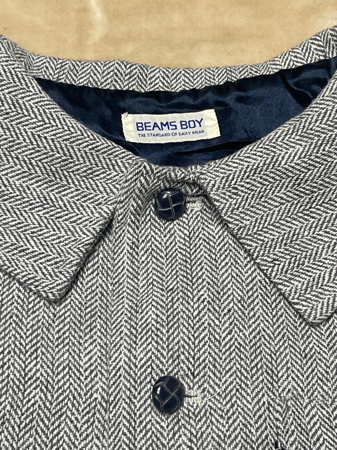 BEAMS BOY 미니멀 헤링본 자켓 상품이미지3