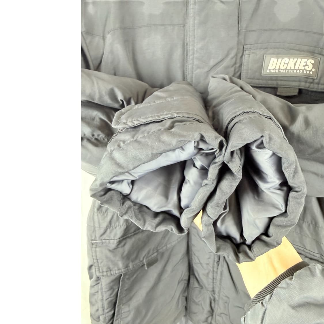 (M) 디키즈 올드스쿨 사파리 솜 패딩 블랙 상품이미지5