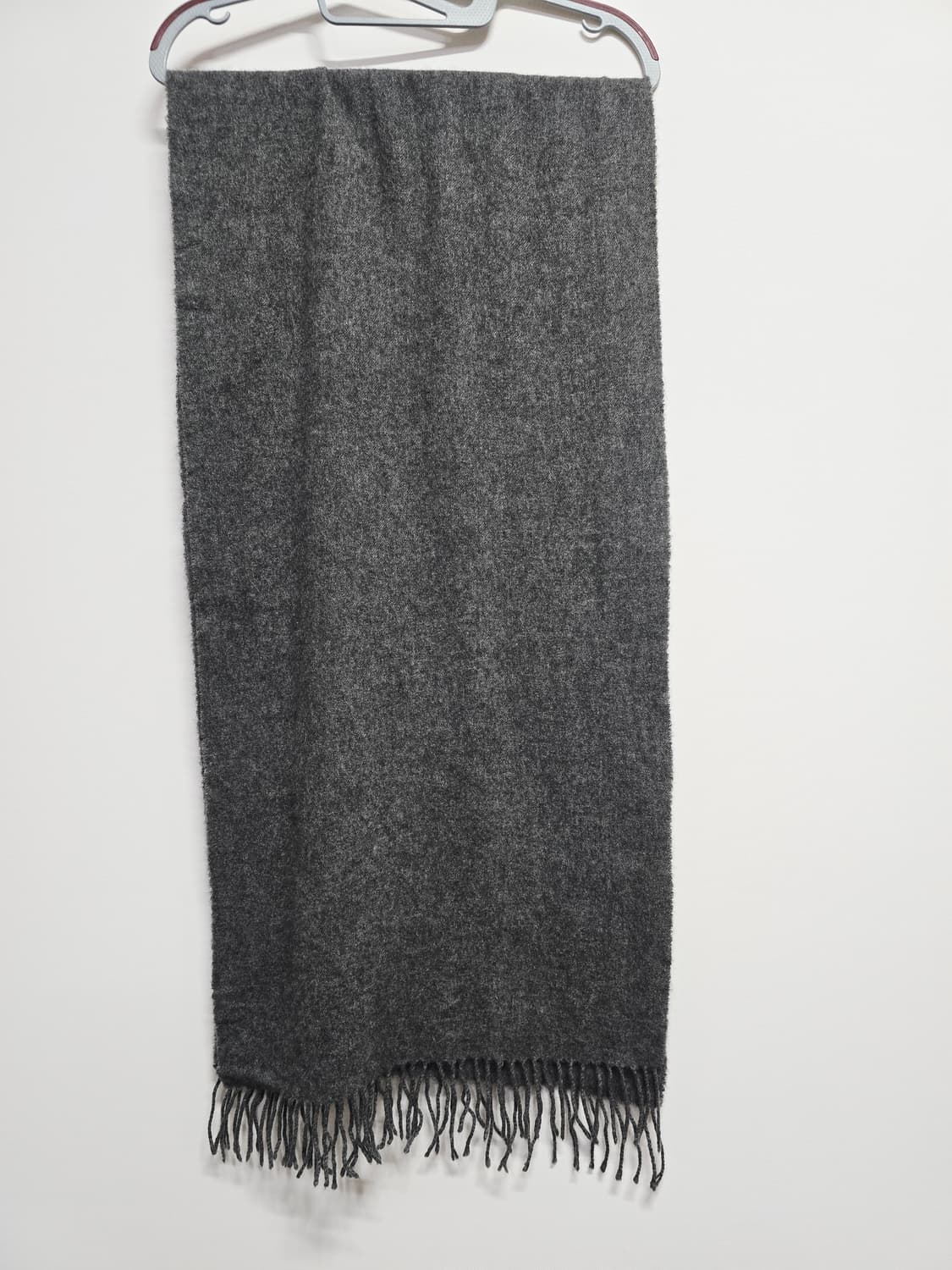 루이까또즈 캐시미어100 회색 머플러 상품이미지5