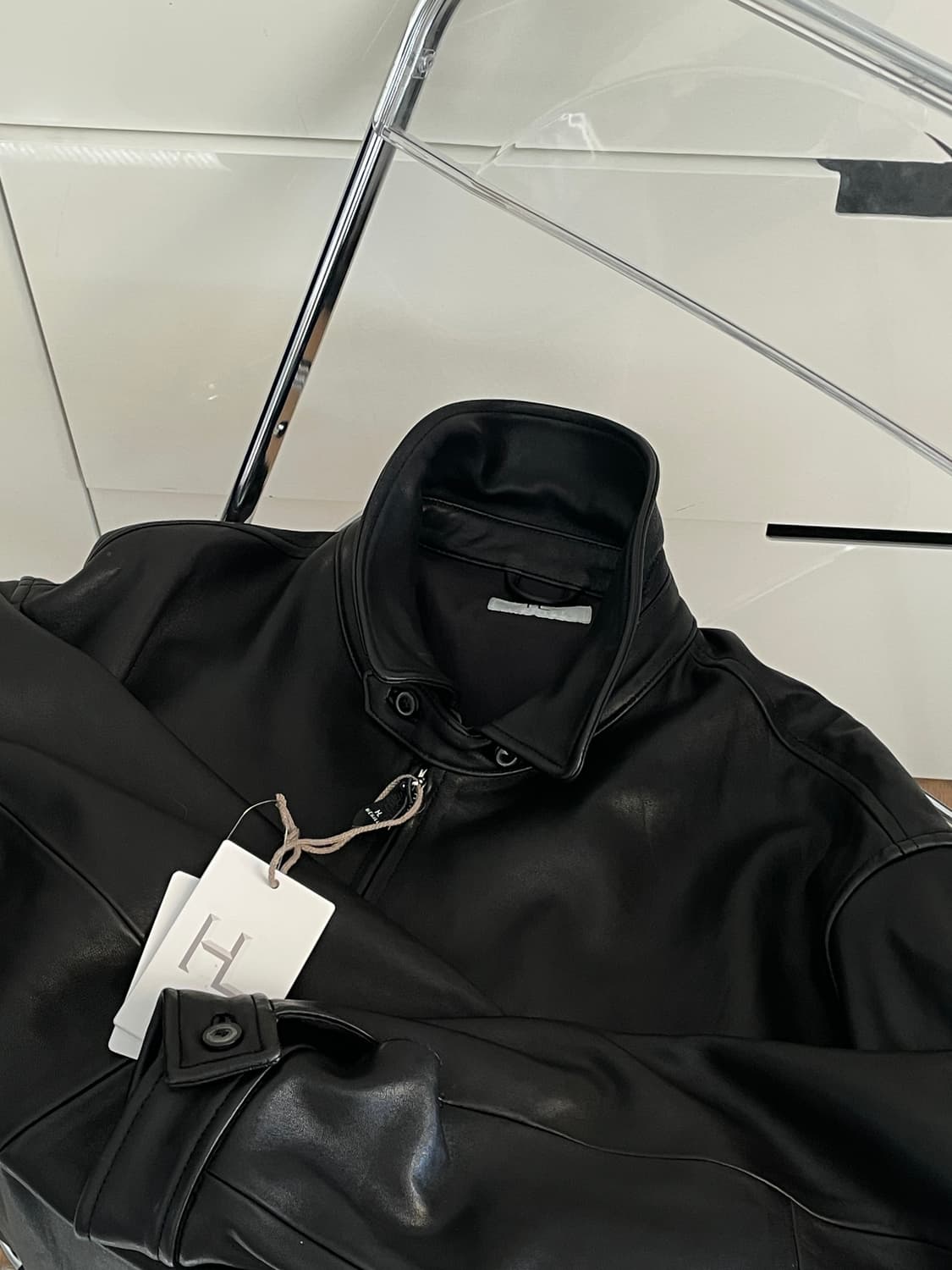 헤릴 24fw 램레더 자켓 블랙 1사이즈 상품이미지1