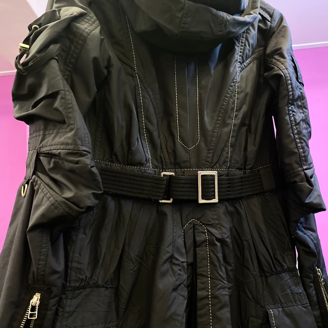 마리떼 프랑소와 저버 후드 롱 자켓 상품이미지8