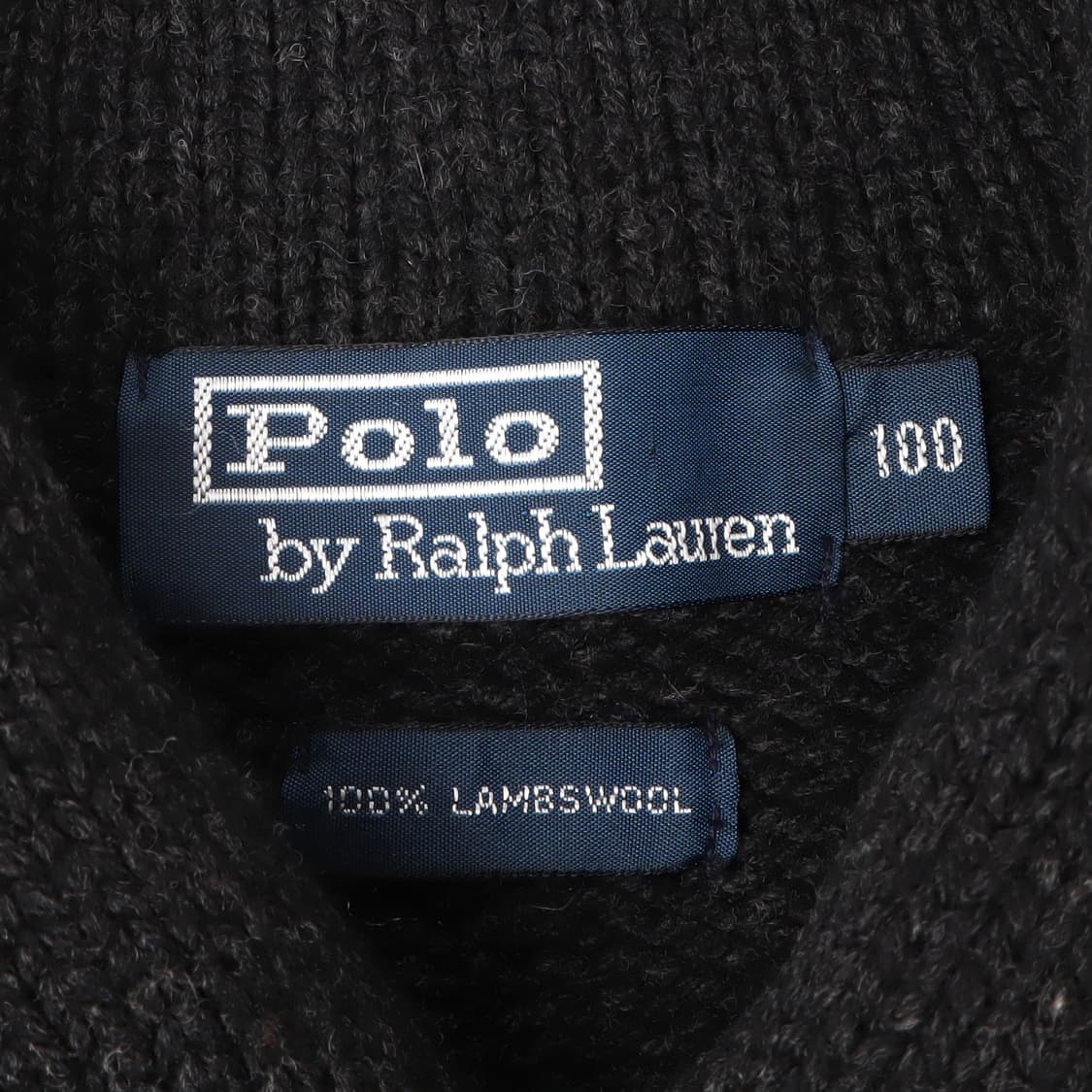 폴로 랄프로렌 챠콜 우드버튼 헤비 울 숄카라 가디건 상품이미지8