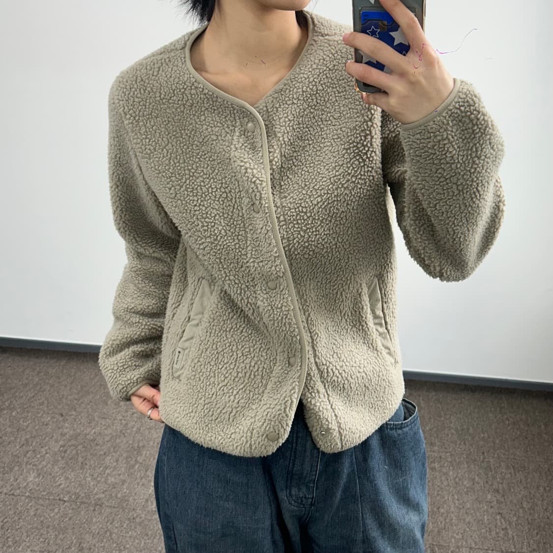 Snow peak 스노우피크 베이지 후리스 자켓 상품이미지2