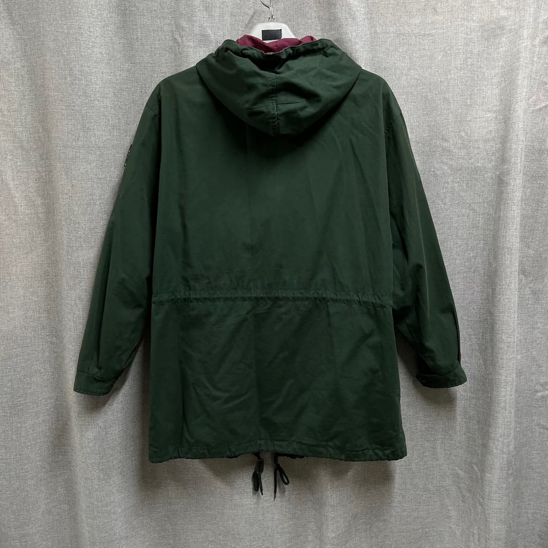 90s 폴로 바이 랄프로렌 면 빈티지 후드 야상 그린파카 상품이미지5