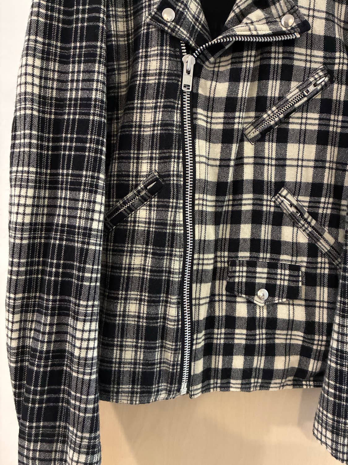 꼼데가르송 블랙 라이더 자켓 상품이미지4