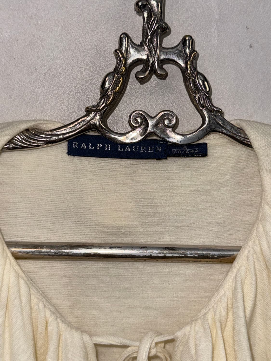 Ralph Lauren ivory ruffle cotton blouse 상품이미지5