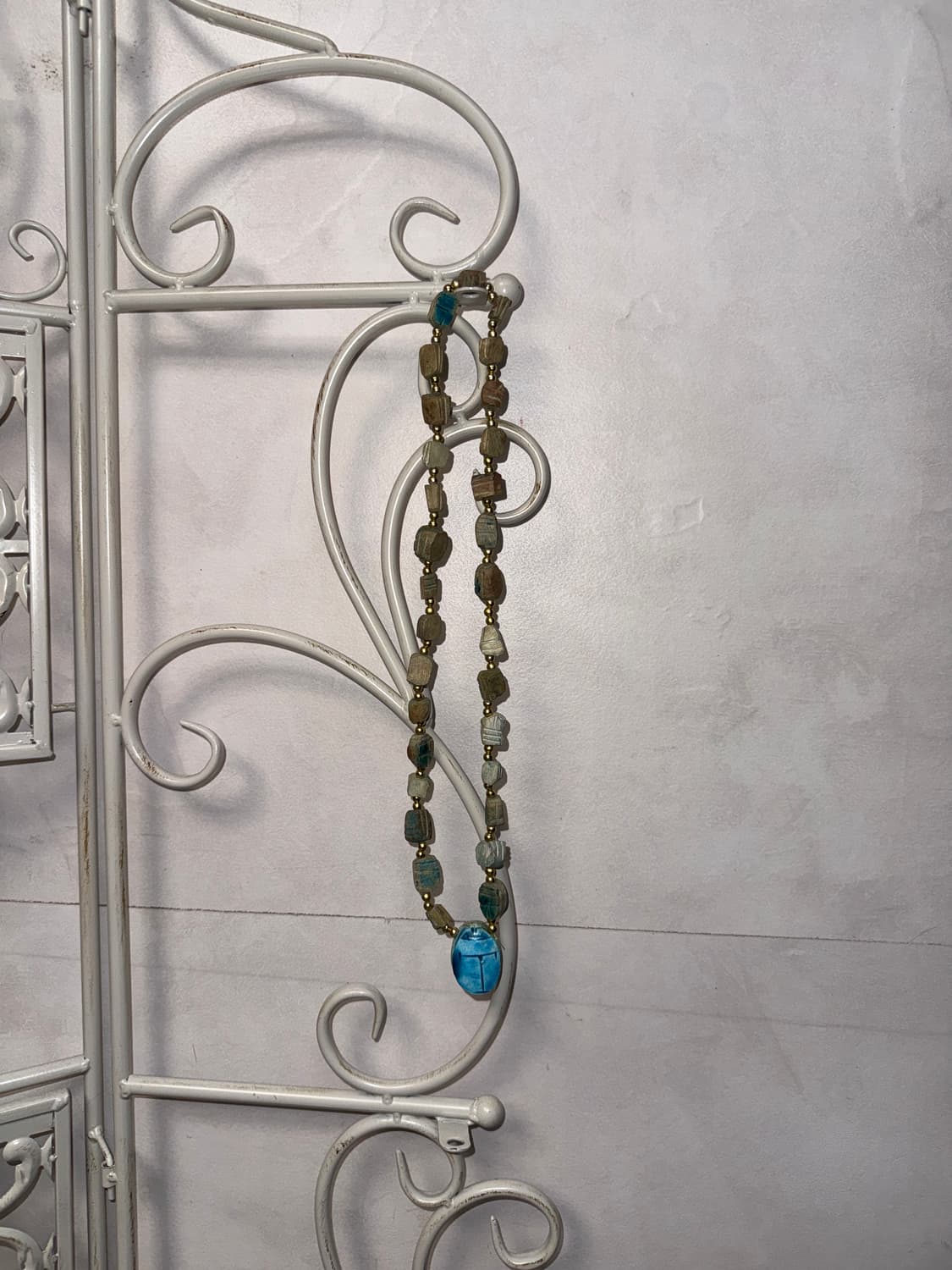 Blue marble gemstone necklace  상품이미지3