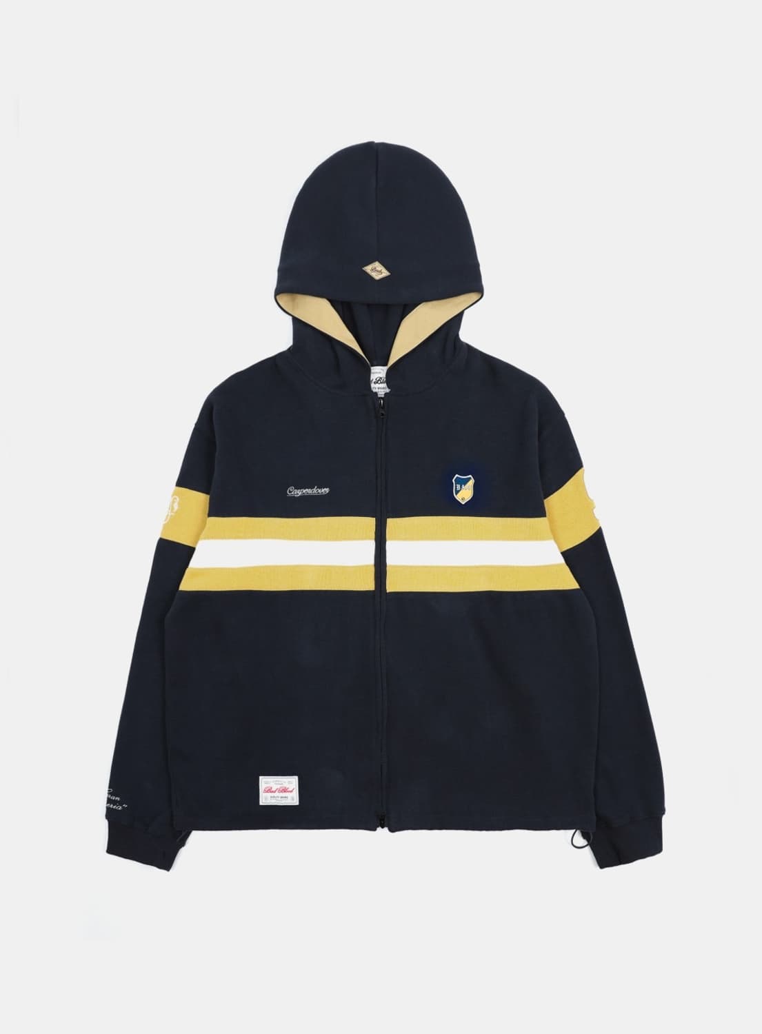 배드블러드 스포츠 럭비 후드집업 - 네이비 M 상품이미지6