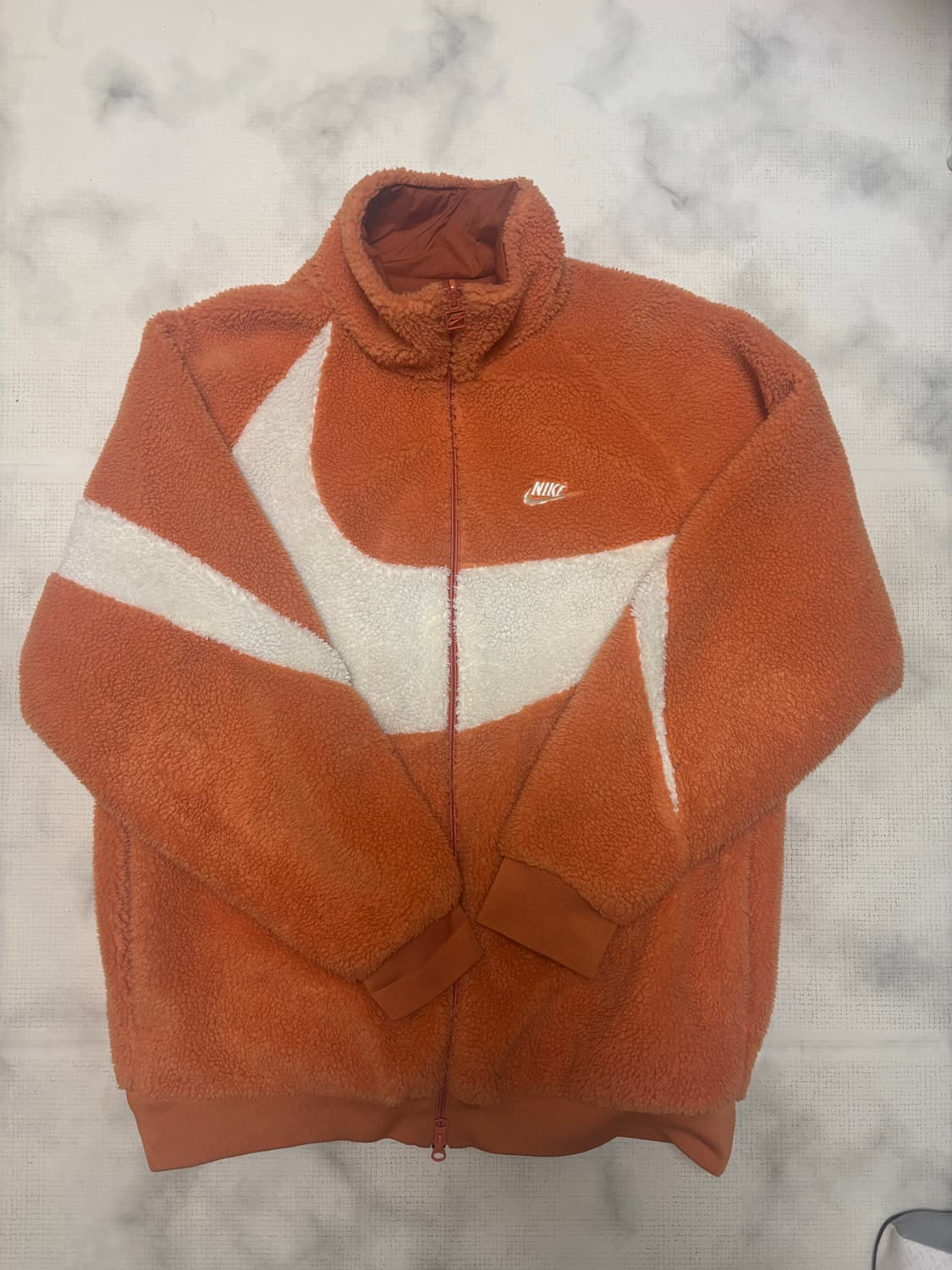 나이키 후리스 리버서블 오렌지 xl 상품이미지1