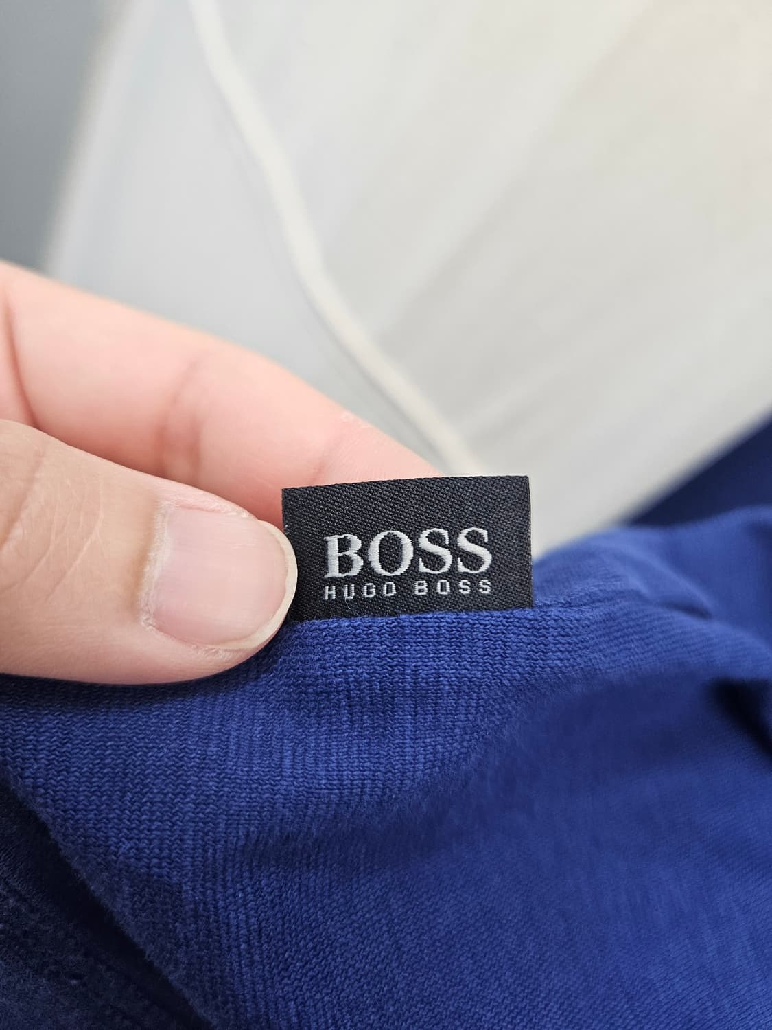 BOSS 남성 네이비 긴팔 티셔츠 상품이미지4