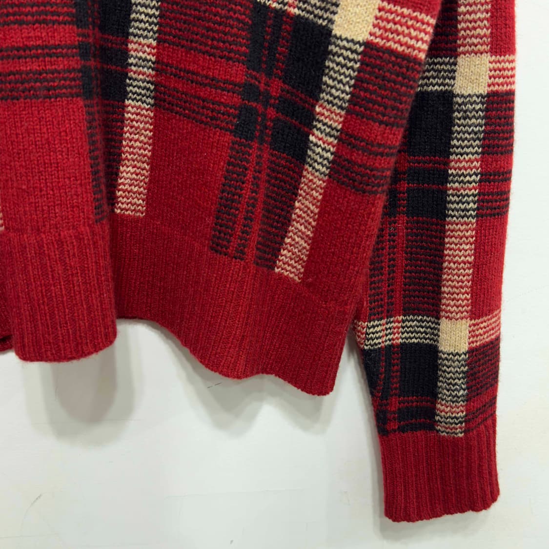 폴로 랄프로렌 가죽 패치 울 니트 상품이미지3