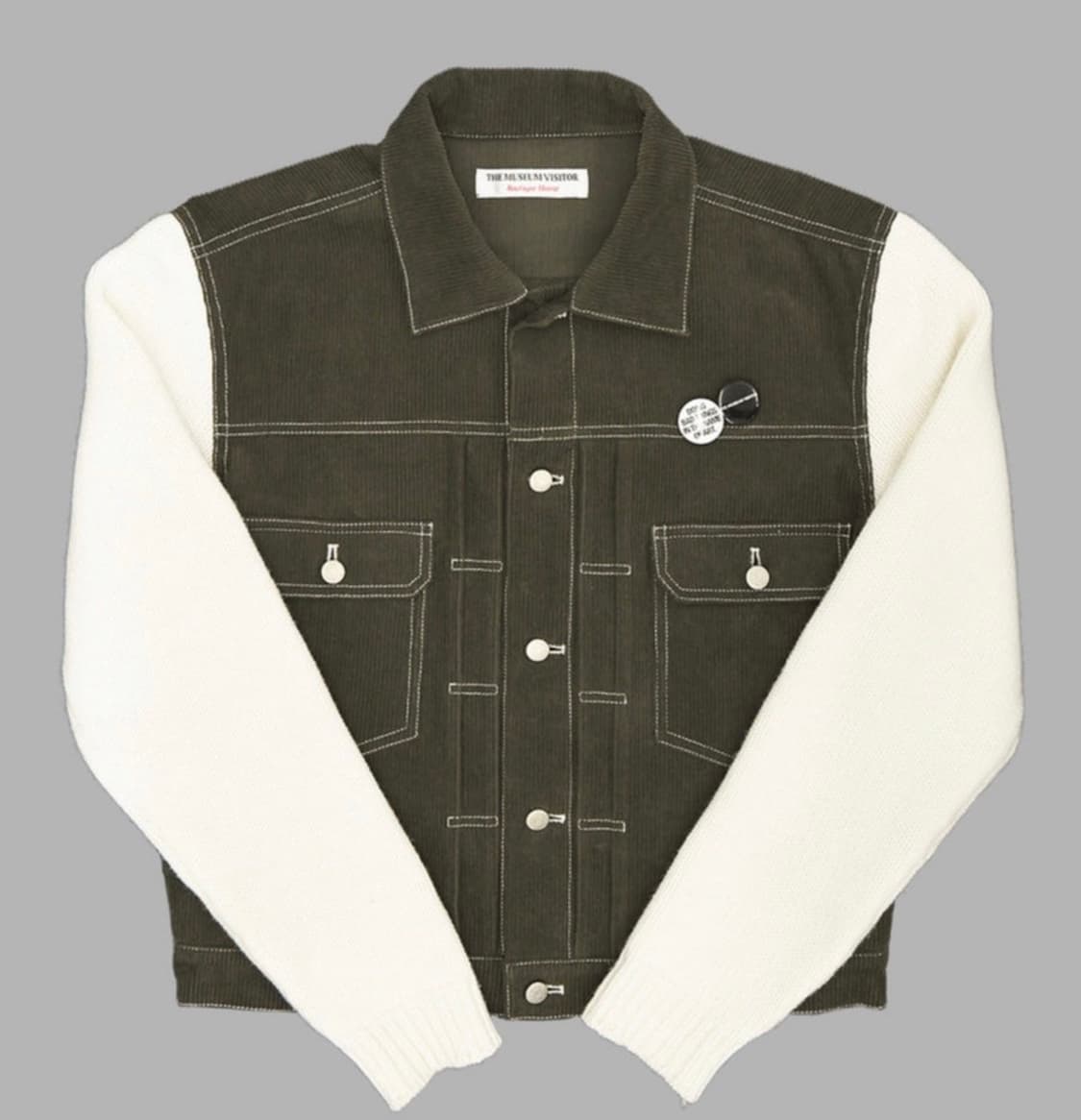 더뮤지엄비지터 / 하이브리드 니트 트러커 자켓 / L 상품이미지3