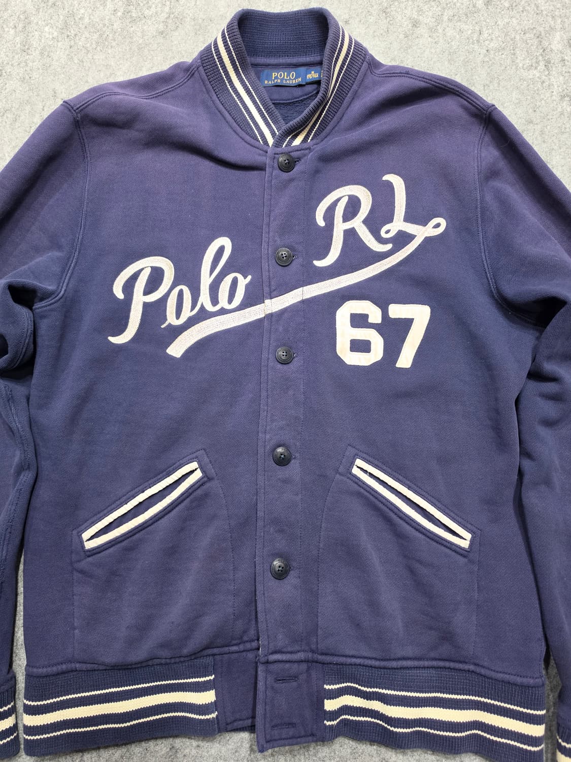 폴로 랄프로렌 RL 67 베이스볼 빈티지 바시티 자켓 M 상품이미지5