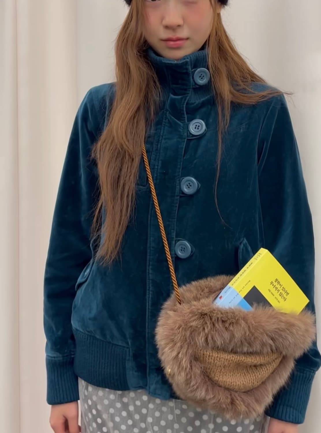 빈티지 퍼 크로스백 상품이미지1