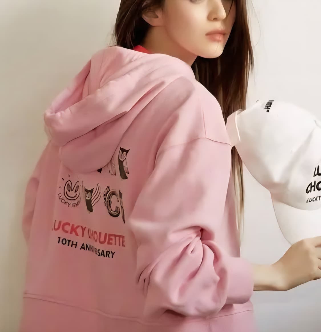 럭키슈에뜨 크롭 후드티  상품이미지2