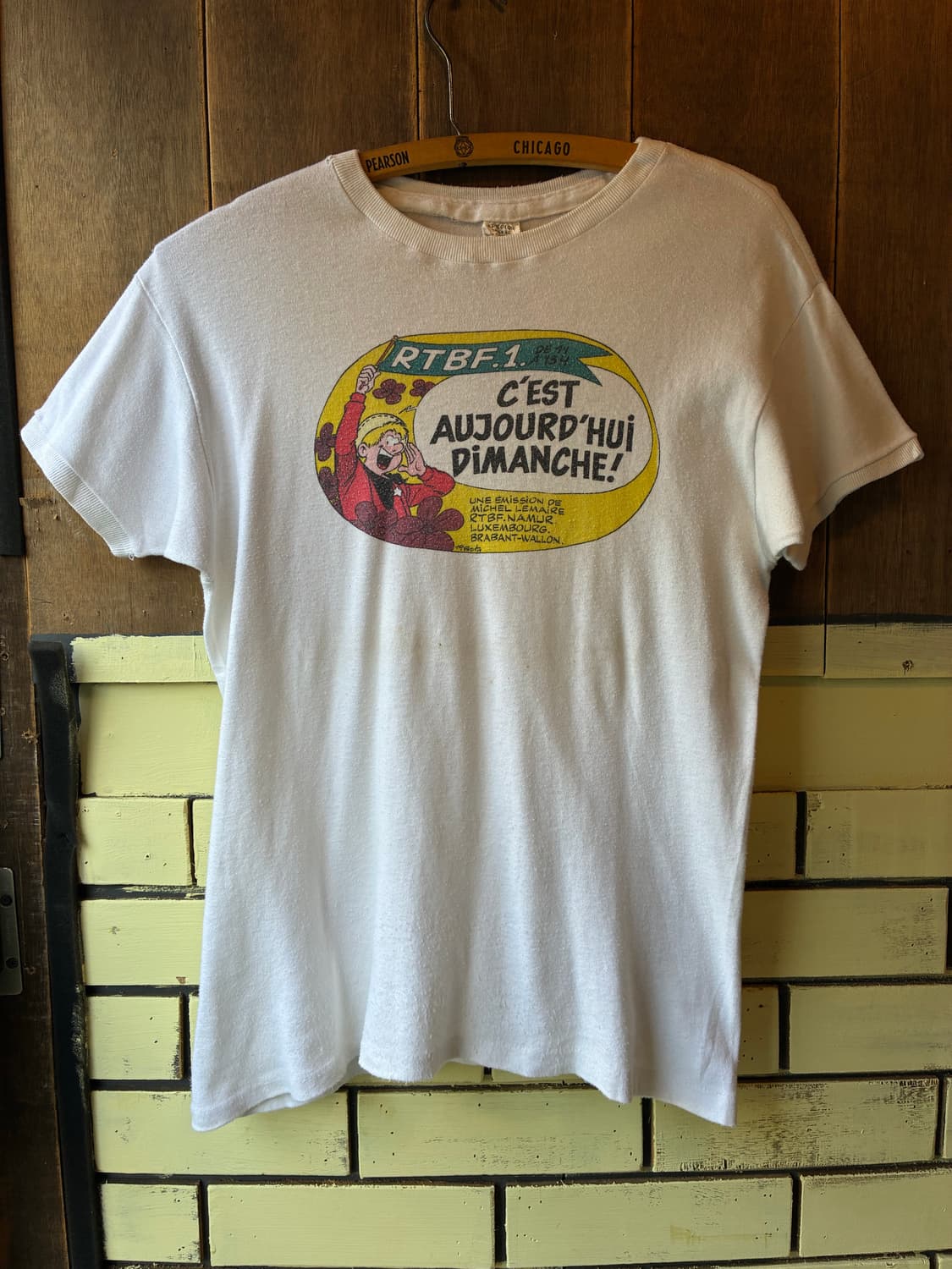 70’s Vintage RTBF Europe TV Promo Tee 상품이미지1