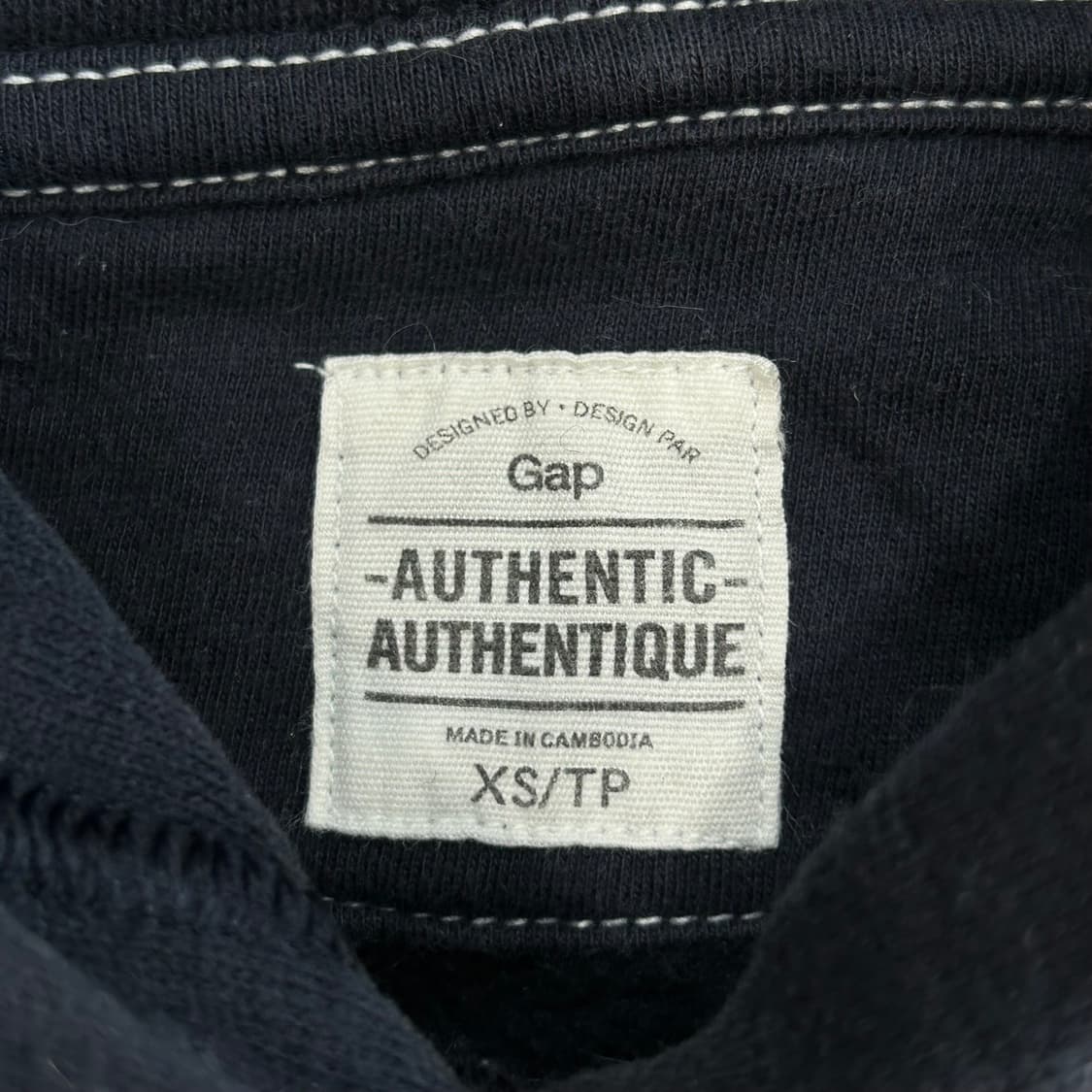 Gap 갭 오렌지 로고 네이비 후드티 상품이미지5