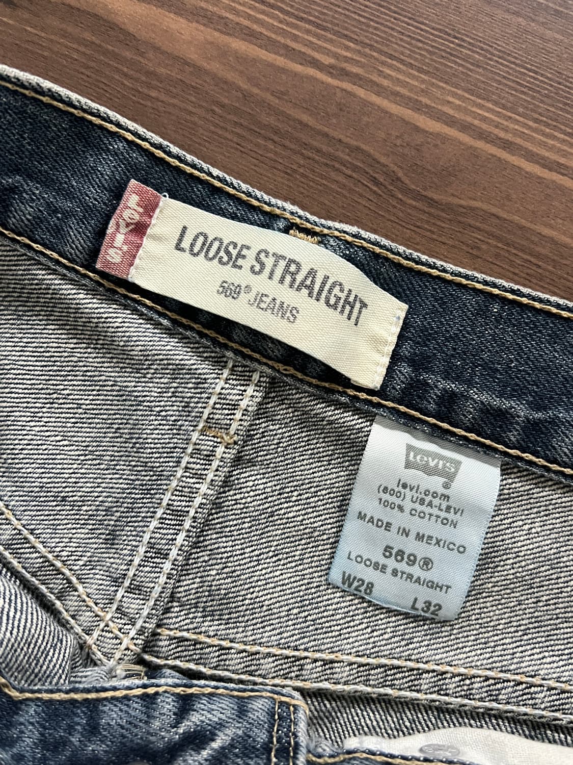 00s Levis 리바이스 569 루즈 스트레이트 데님 팬츠 상품이미지6