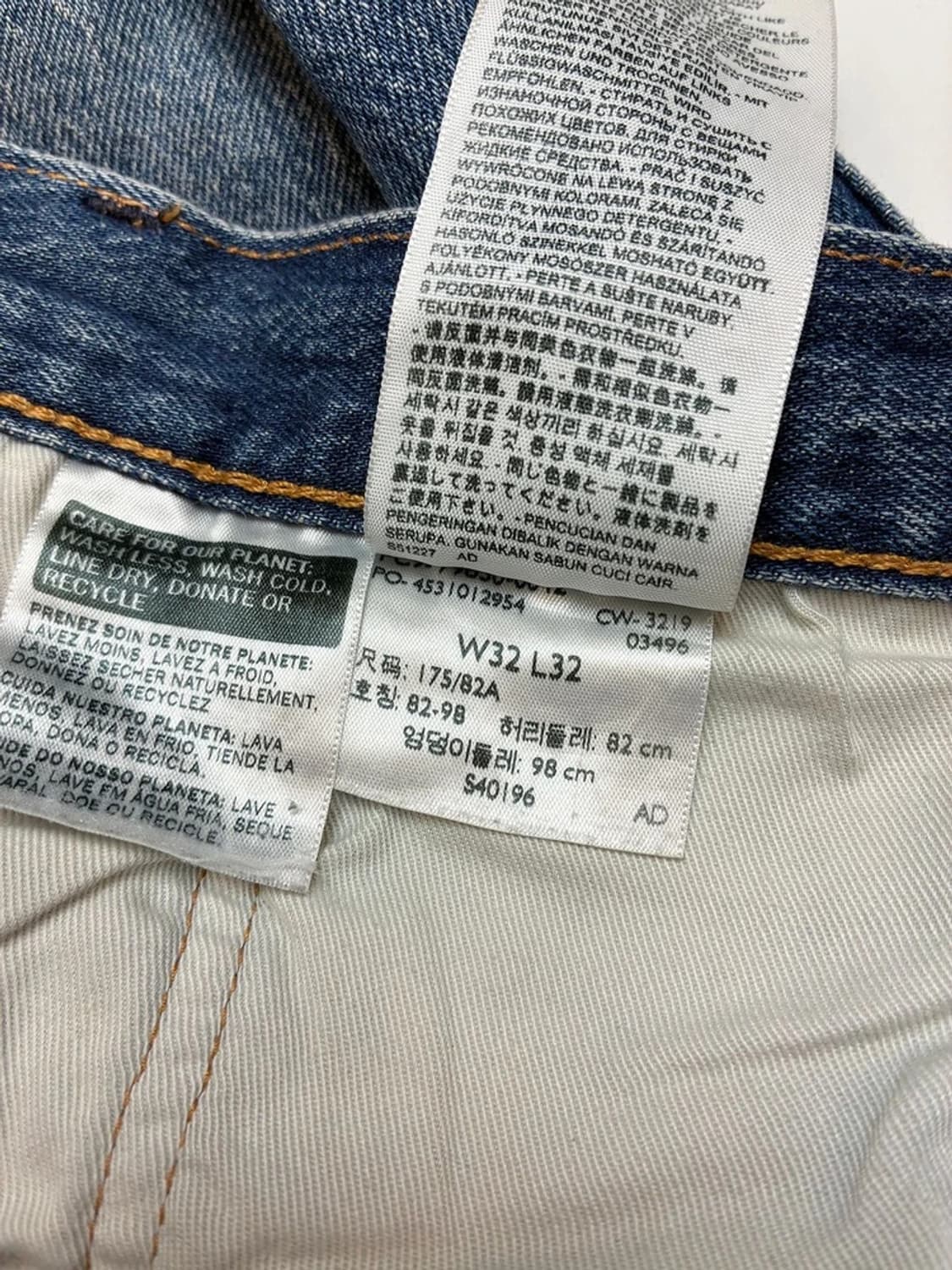 리바이스 501 스트레이트 데님 팬츠 PN5215 상품이미지10