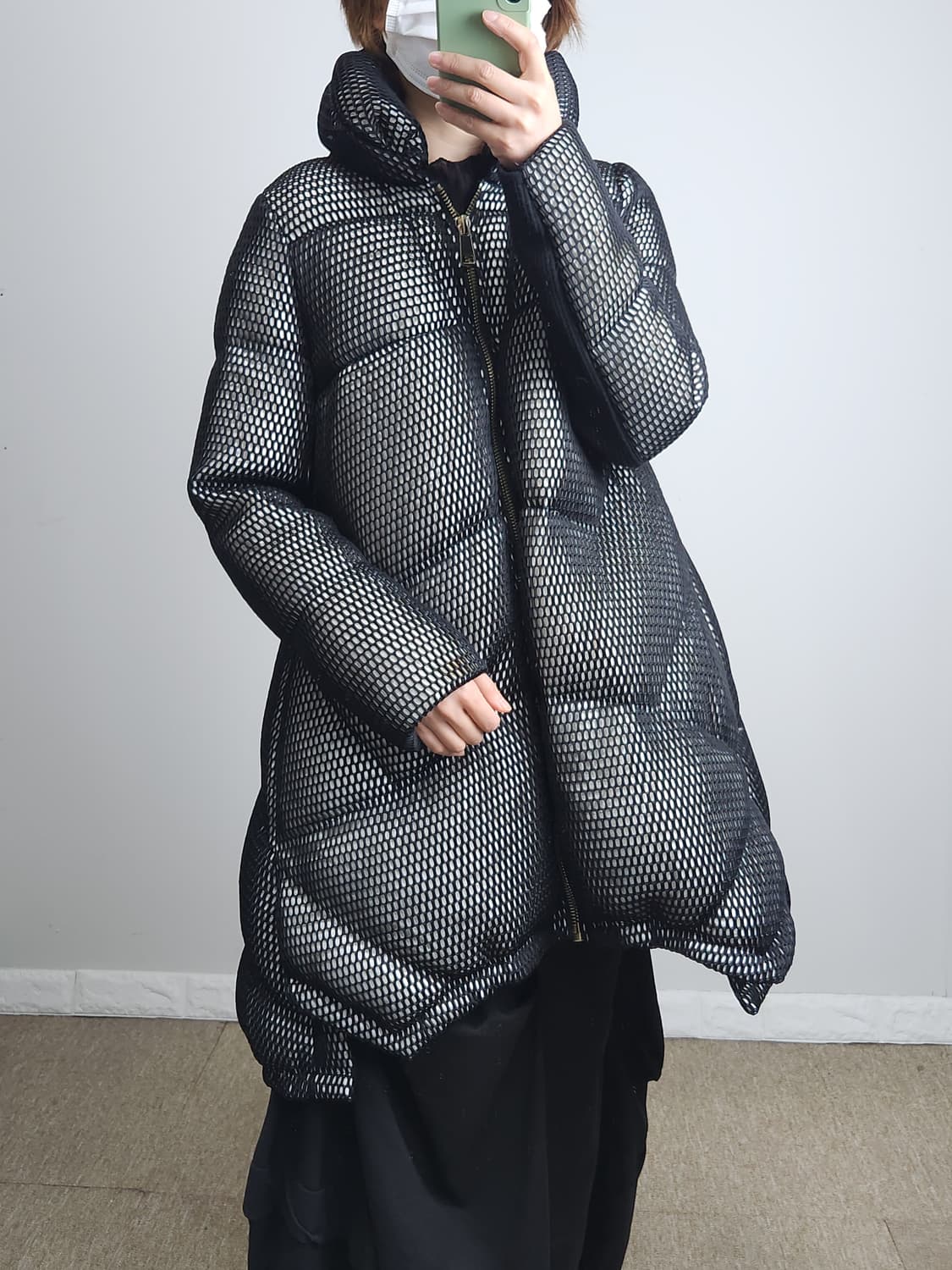 홀 언발 덕다운 패딩 상품이미지5