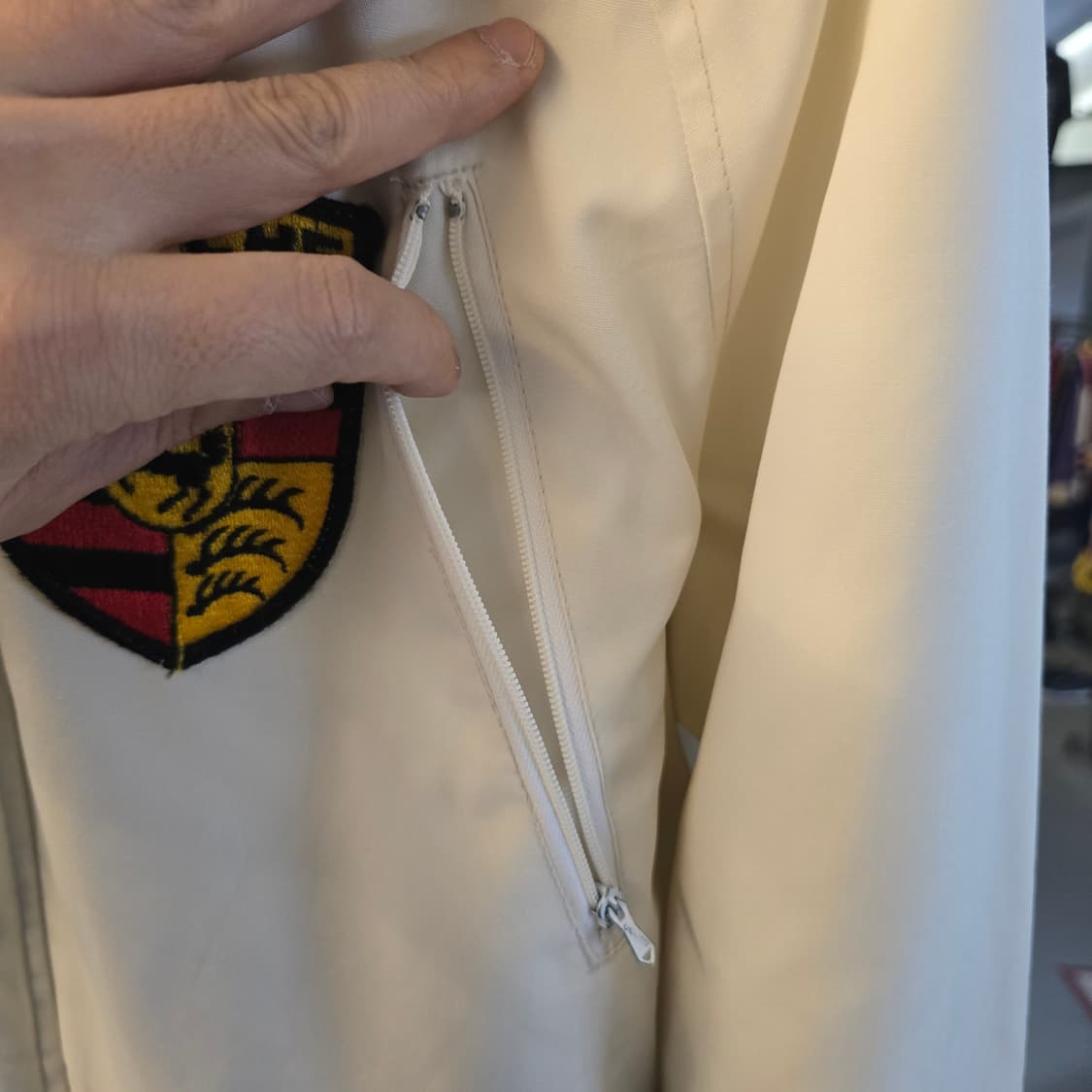 포르쉐 PORSCHE 자켓 화이트 크레스트 빈티지 상품이미지5