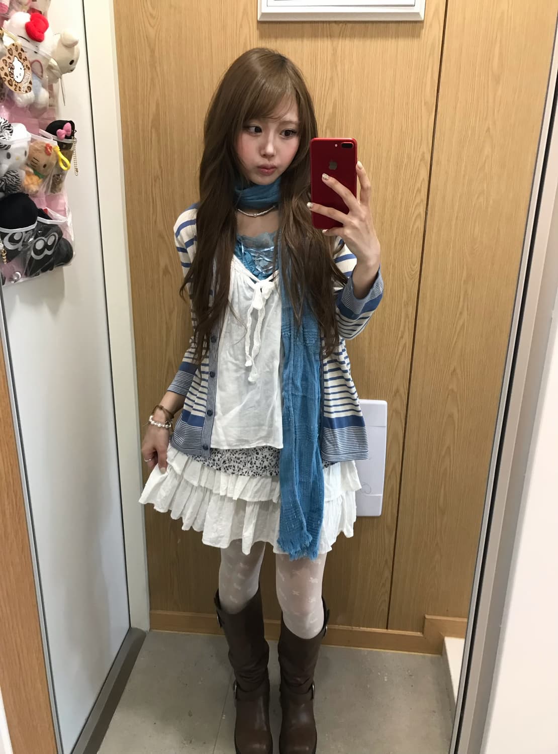 블루 화이트 페어리 소다맛 청량 모리걸 코디세트 상품이미지2