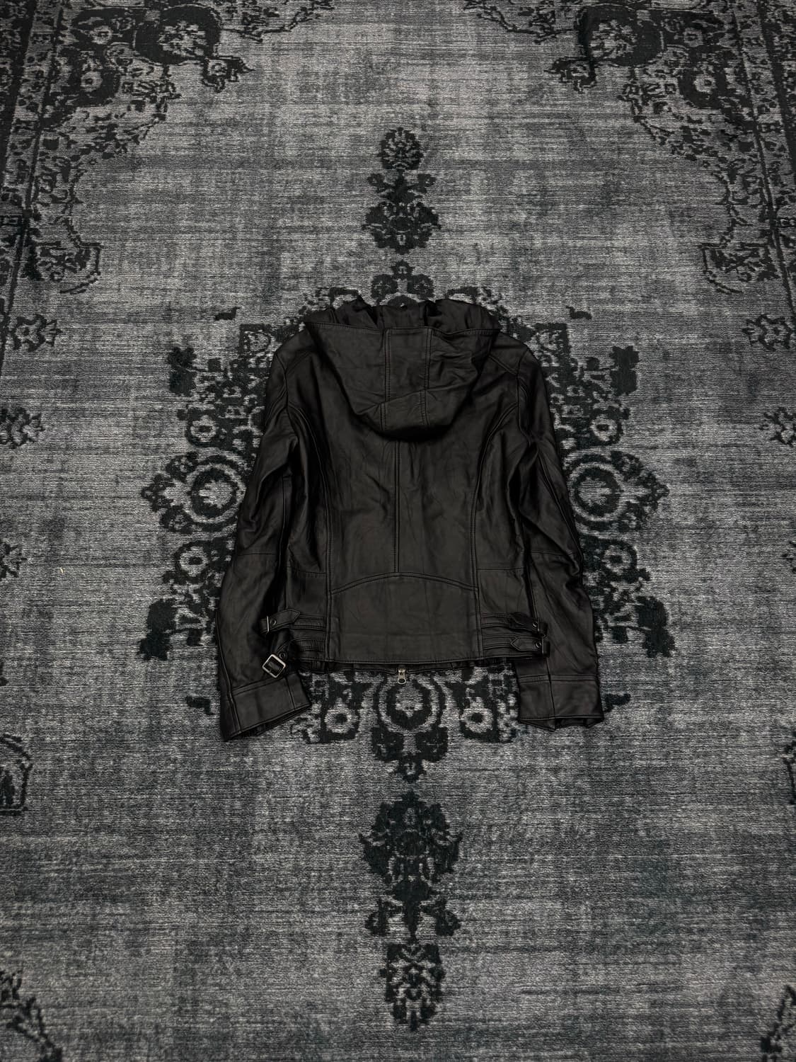 Edge rupert leather hood rider jacket 상품이미지6