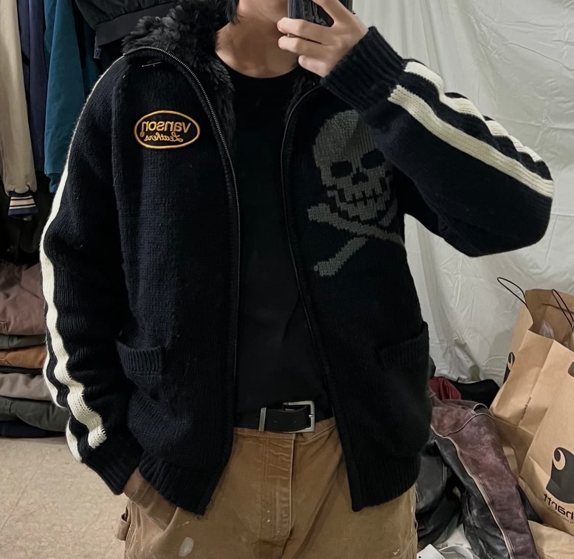 밴슨 스컬 니트 코위찬 상품이미지3