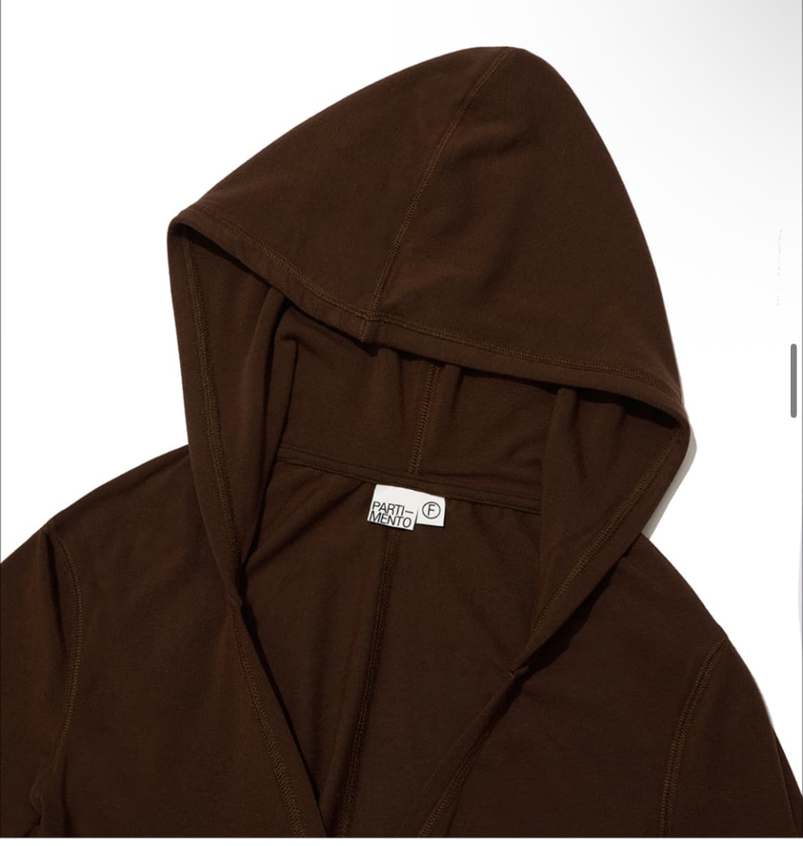 파르티멘토 랩 가디건 브라운 상품이미지3