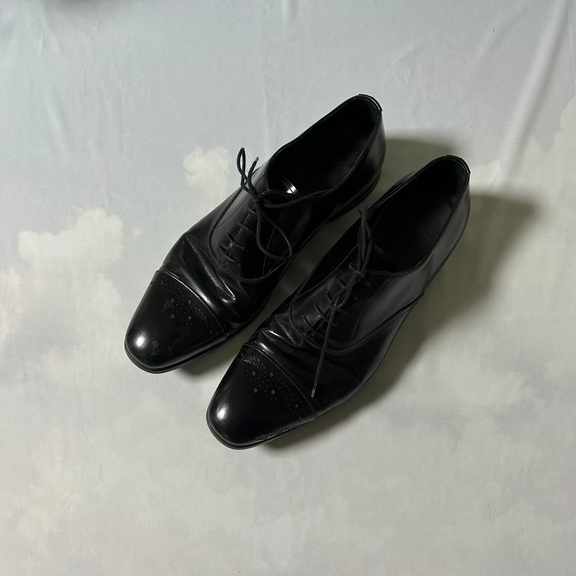 Prada cap toe wing tip derby shoes 상품이미지1