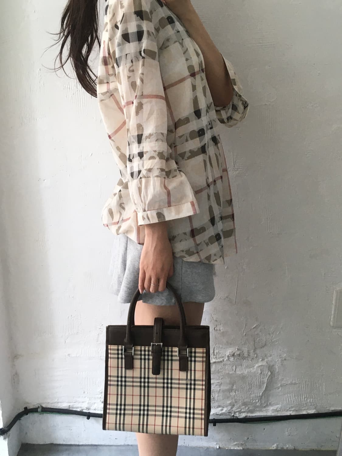 Burberry 버버리 노바체크 스퀘어 토트백 상품이미지3