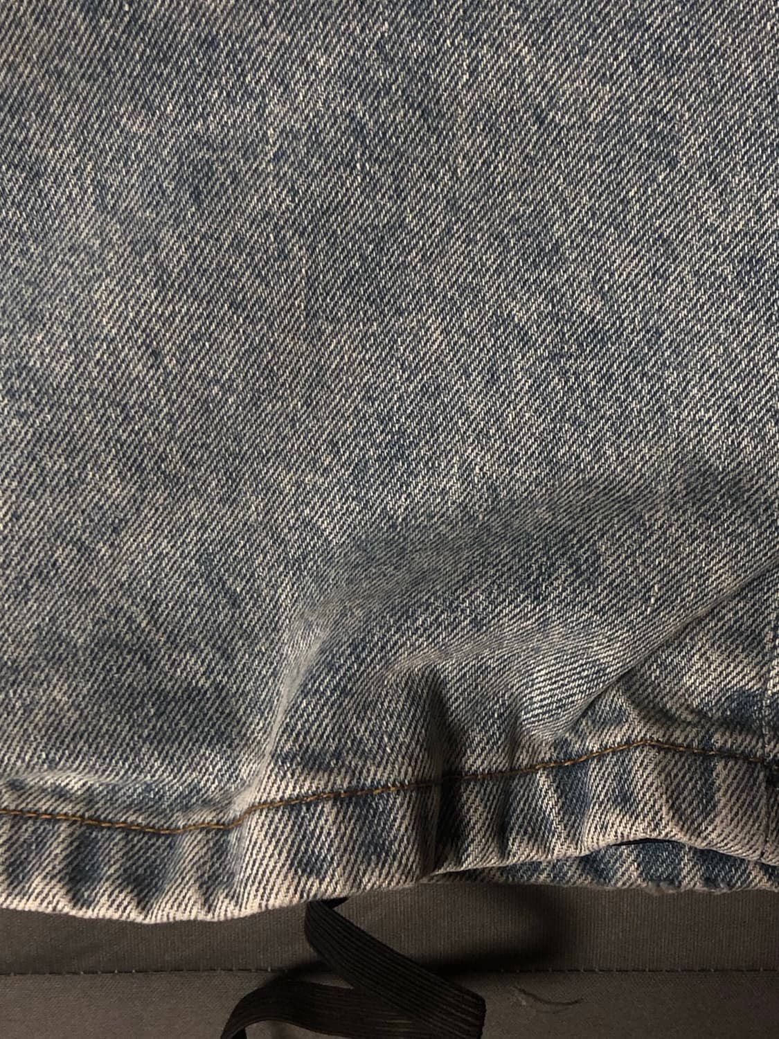 1) 노드 와이드 배기 데님 팬츠 라이트 블루 상품이미지4