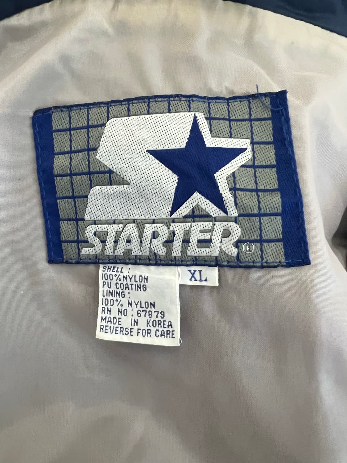 90s 스타터 올드스쿨 빈티지 뉴욕양키스 빅로고 오왼 자켓 상품이미지3