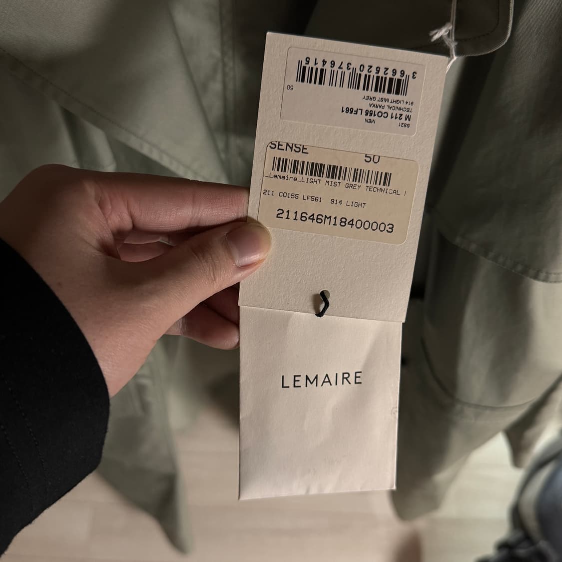 르메르 21ss 트렌치코트 50사이즈 상품이미지4