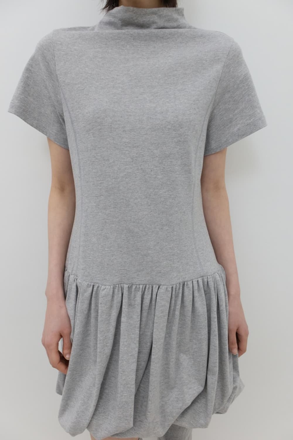 GBH 져지 펌킨 드레스 멜란지 그레이 상품이미지2