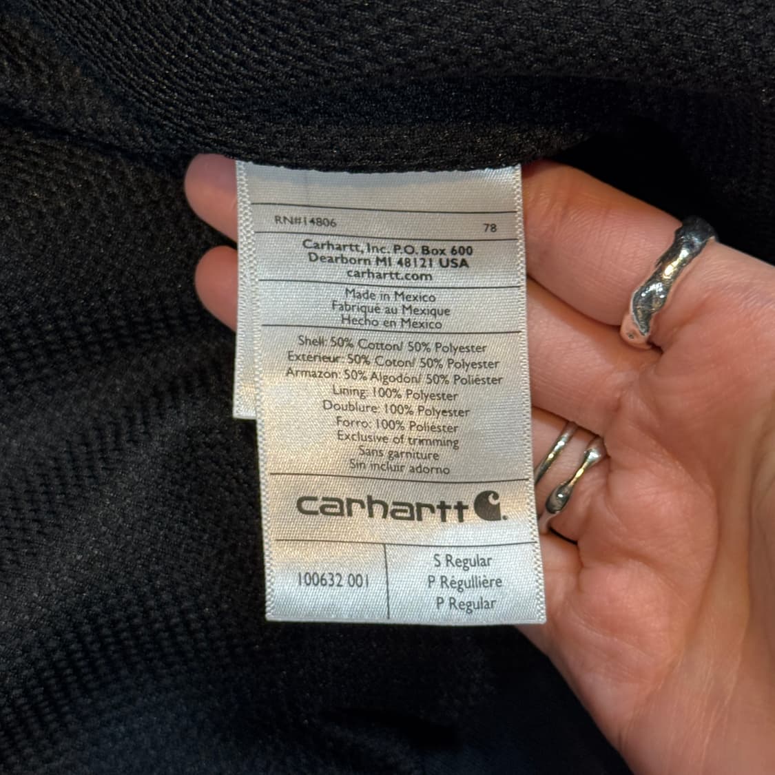 S) 칼하트 레인디펜더 워크웨어 써멀 후드집업 T82 상품이미지9